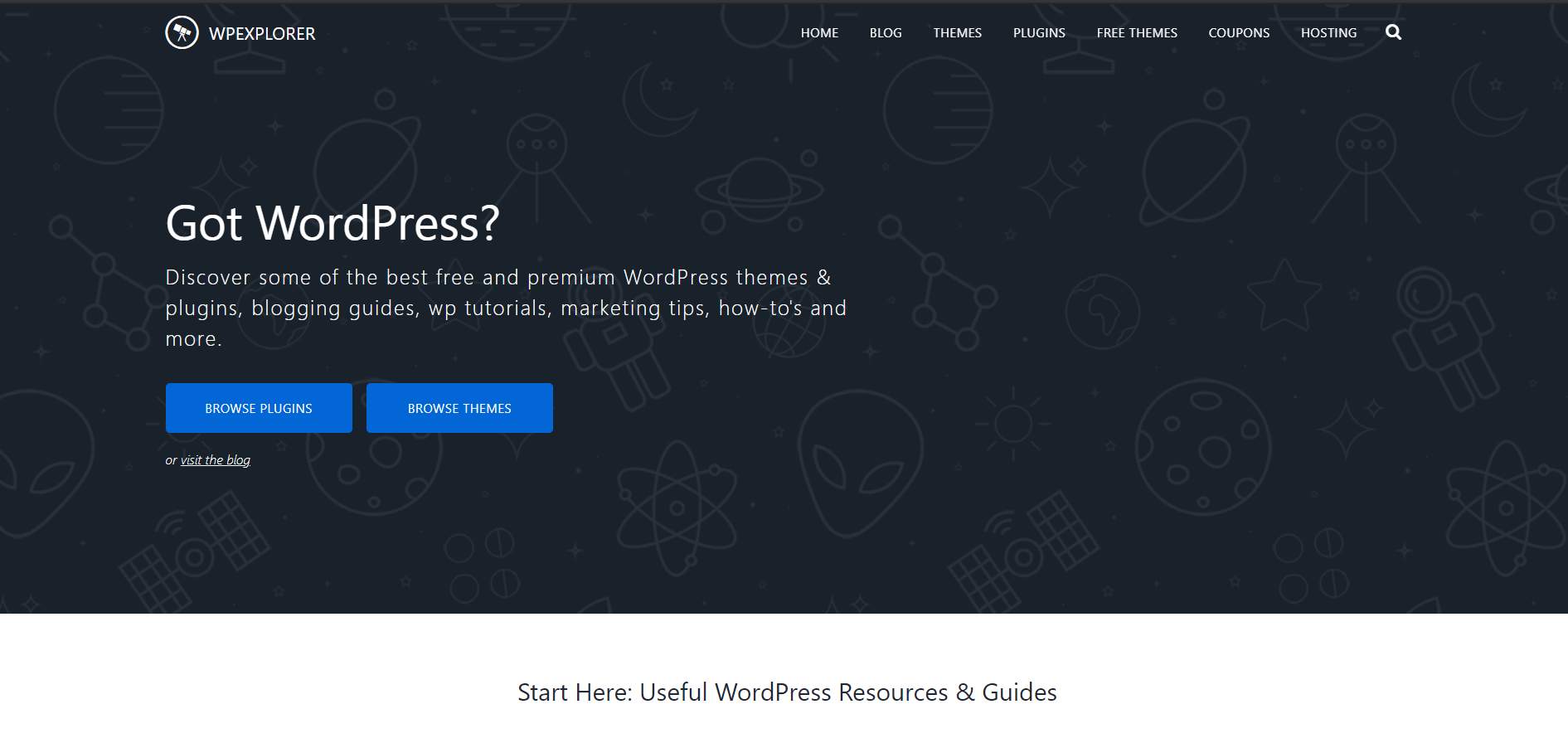 WPExplorer blogging site