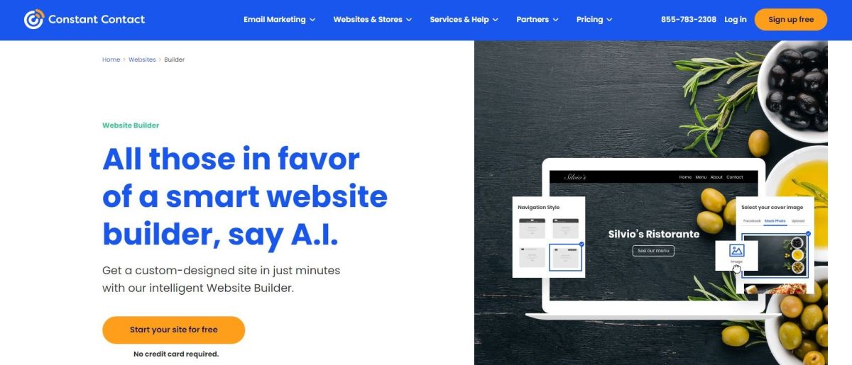 Constant Contact Website Builder